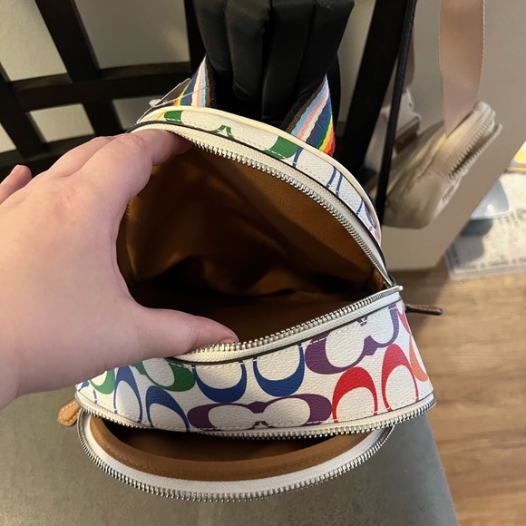 Coach Mini Court Backpack in Rainbow Pride - Picture 7 of 11